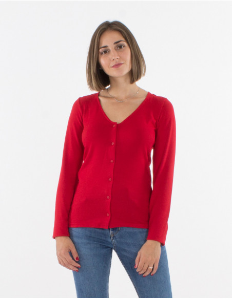 Knitted 95% polyester 5% elastane jacket