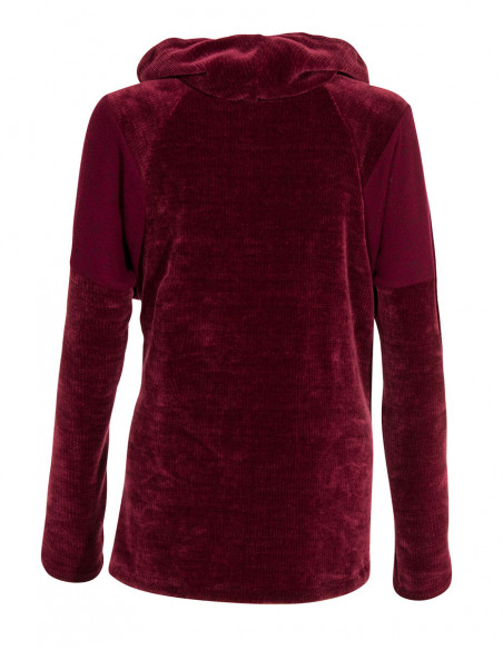 Knitted polyester pullover with patchs