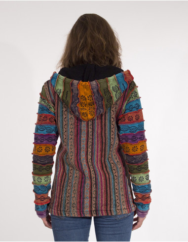 Veste Coton Zip Doublee Polaire Gueri Ca