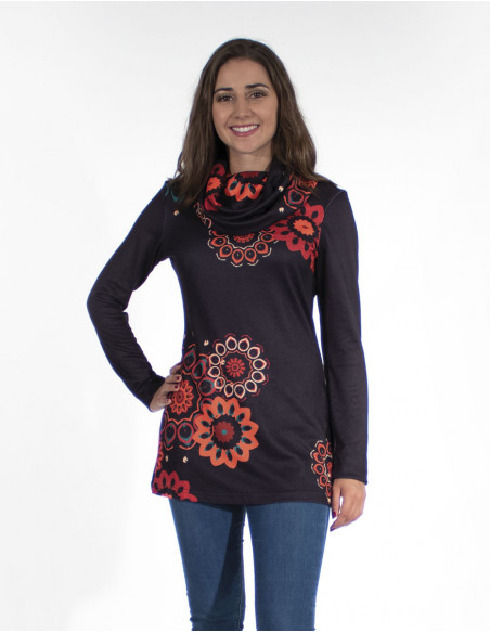 Knitted Tunic 97% Polyester 3% Elastane
