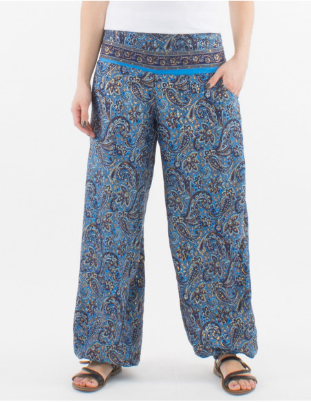 Polyester sari pants and belt link