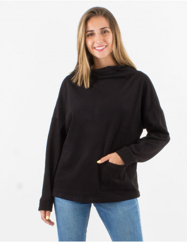 Pull maille 95% Polyester 5% Elasthanne col