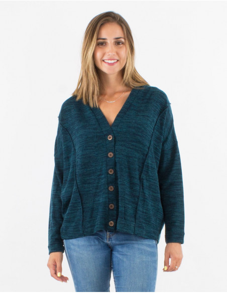 Veste maille 95% Polyester 5% Elasthanne