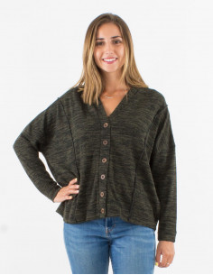 Veste maille 95% Polyester 5% Elasthanne 2