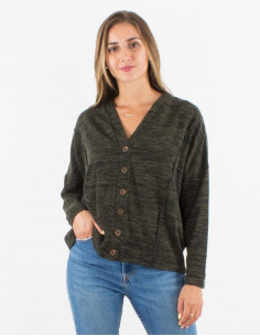 Veste maille 95% Polyester 5% Elasthanne 2