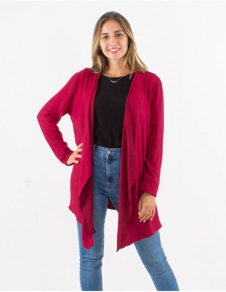 Veste maille 74% viscose 21% polyester 5% élasthanne