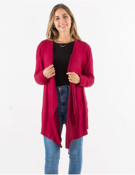 Veste maille 74% viscose 21% polyester 5% élasthanne