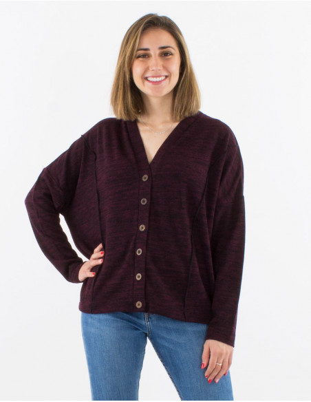 Veste maille 95% Polyester 5% Elasthanne