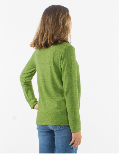 Knitted Sweater 74% Viscose 21% Polyester 5% Elasthanne