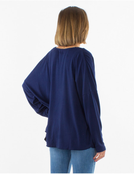 Knitted 95% polyester 5% elastane jacket with long sleeves