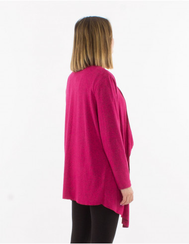 Veste maille 74% viscose 21% polyester 5% élasthanne