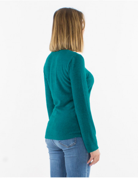 Knitted 74% rayon 21% polyester 5% elastane jacket