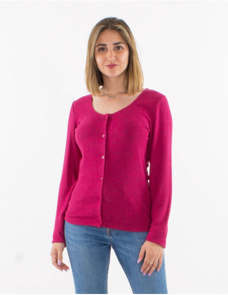 Knitted 74% rayon 21% polyester 5% elastane jacket