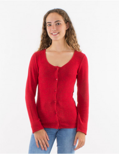 Knitted 74% rayon 21% polyester 5% elastane jacket