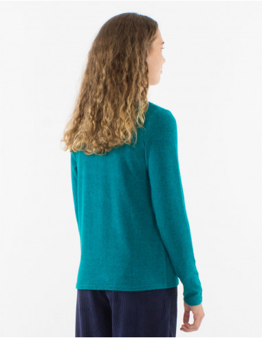 Knitted Sweater 74% Viscose 21% Polyester 5% Elasthanne
