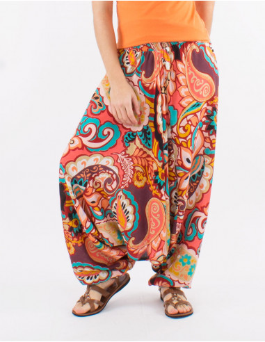 Sarouel viscose 3 en 1 imprimé Antalya