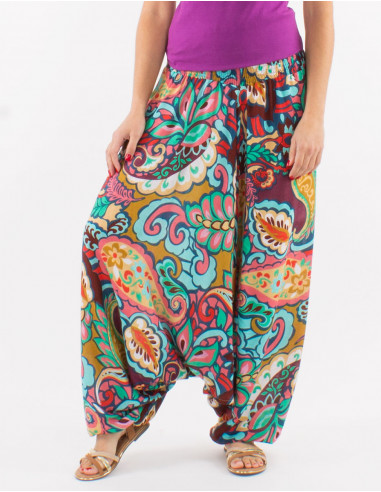 Sarouel viscose 3 en 1 imprimé Antalya