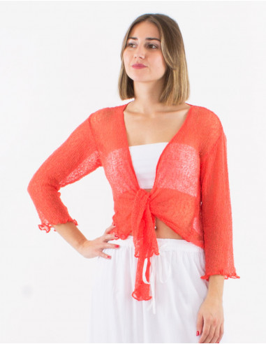 Polyester knitted jacket