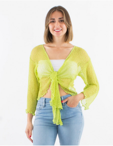 Polyester knitted jacket