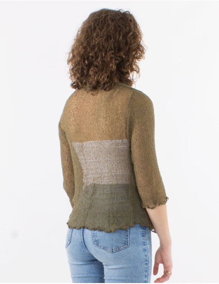 Polyester knitted jacket