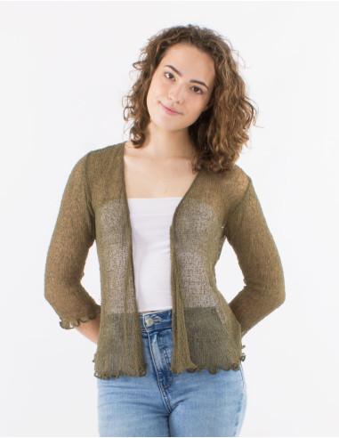 Polyester knitted jacket