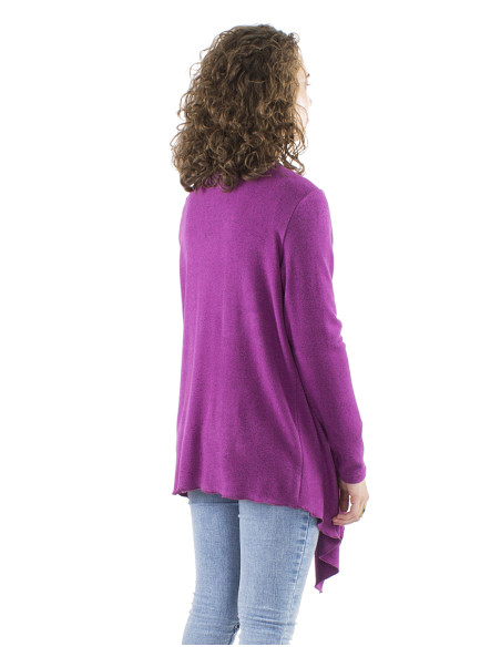 Veste maille 74% viscose 21% polyester 5% élasthanne