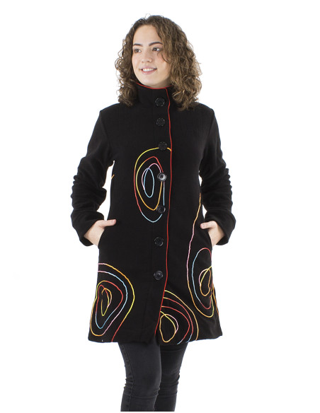 Polyester fleece lined coat