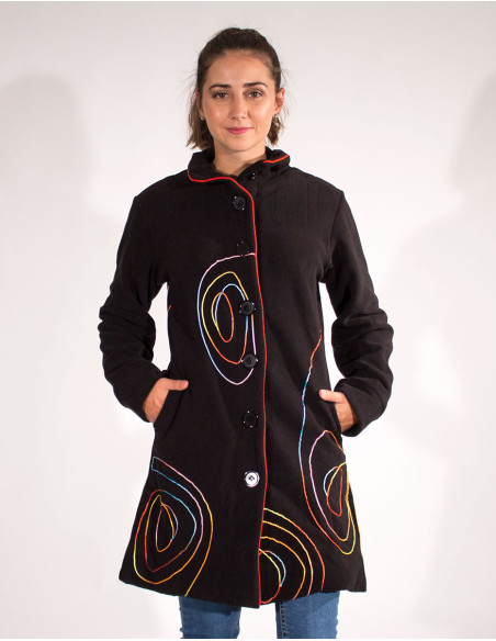 Polyester fleece lined coat