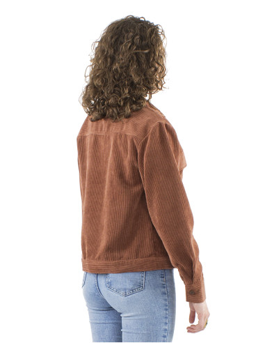 Veste boutonnée velours côtelé