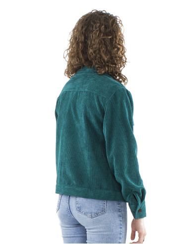 Veste boutonnée velours côtelé