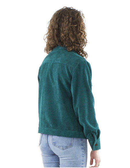 Veste boutonnée velours côtelé