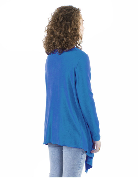 Veste maille 74% viscose 21% polyester 5% élasthanne