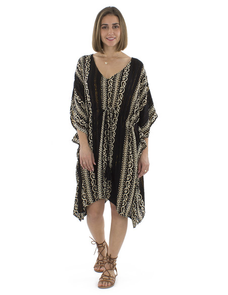 Viscose kaftan tunic 90cm