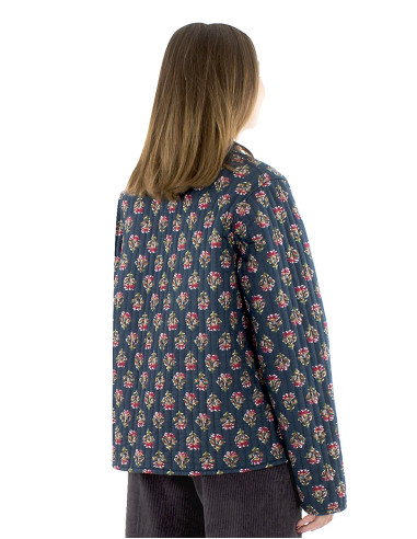 Cotton quilted and printed jacket