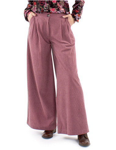 Polyester velvet wide bottom pants