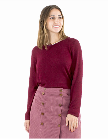 Knitted Sweater 74% Viscose 21% Polyester 5% Elasthanne