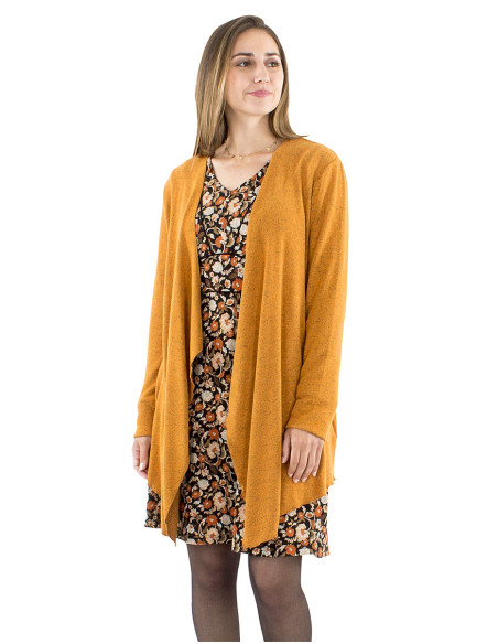 Veste maille 74% viscose 21% polyester 5% élasthanne